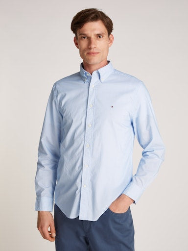 An image of the Tommy Hilfiger Flex Poplin Shirt in Optic White Pr.