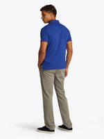 An image of the Tommy Hilfiger Tipped Slim Fit Polo Shirt in Wedge Blue.