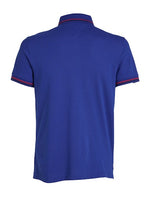 An image of the Tommy Hilfiger Tipped Slim Fit Polo Shirt in Wedge Blue.