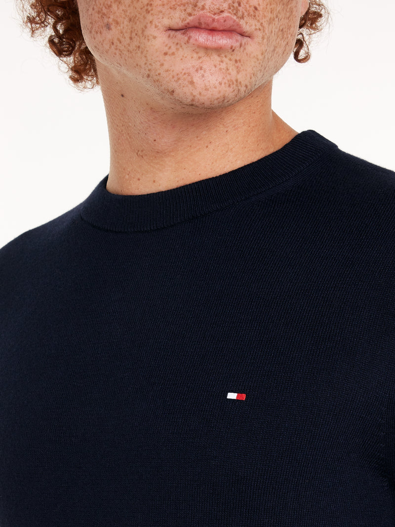 Crew Neck Jumper with Cashmere