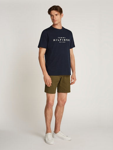 An image of the Tommy Hilfiger Big Hilfiger Tee in Desert Sky.