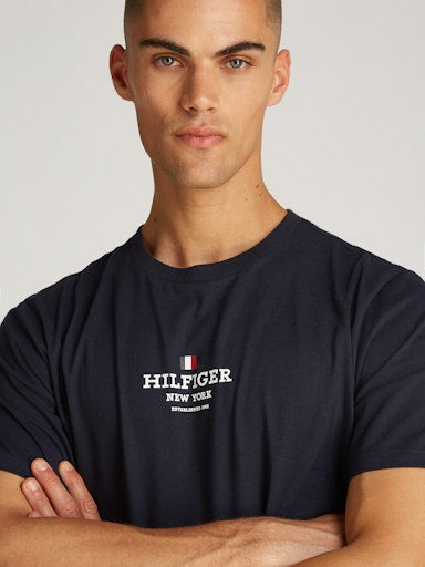 An image of the Hilfiger Tee by Tommy Hilfiger in Desert Sky.