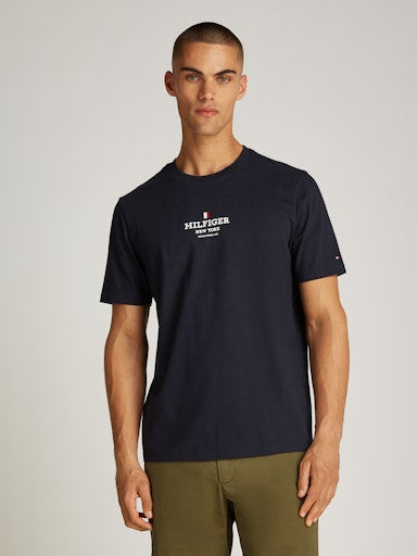 An image of the Hilfiger Tee by Tommy Hilfiger in Desert Sky.