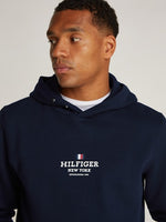 An image of the Hilfiger Hoodie by Tommy Hilfiger in Desert Sky.