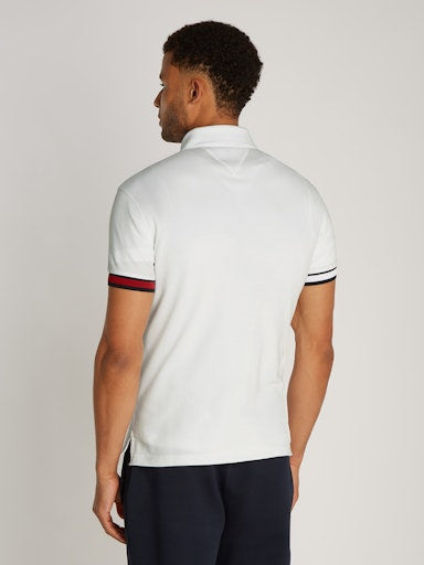 An image of the Tommy Hilfiger Flag Cuff Slim Polo