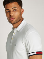 An image of the Tommy Hilfiger Flag Cuff Slim Polo