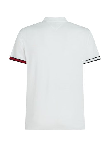 An image of the Tommy Hilfiger Flag Cuff Slim Polo