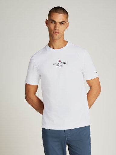 An image of the Hilfiger Tee by Tommy Hilfiger in White.