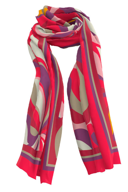 An image of the Bianca Kapa Scarf in Red Mix.