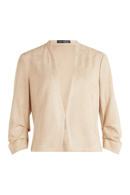 An image of the Betty Barclay Blazer Jacket in Classic Beige.