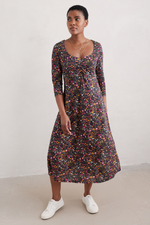 An image of the Seasalt 3/4 Sleeve Secret Cove Dress in Multi,