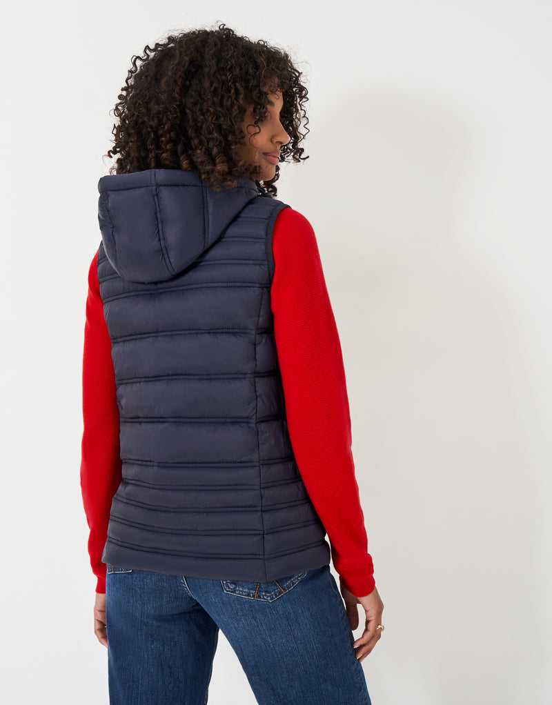 An image of the Crew Clothing Lightweight Padded Gilet