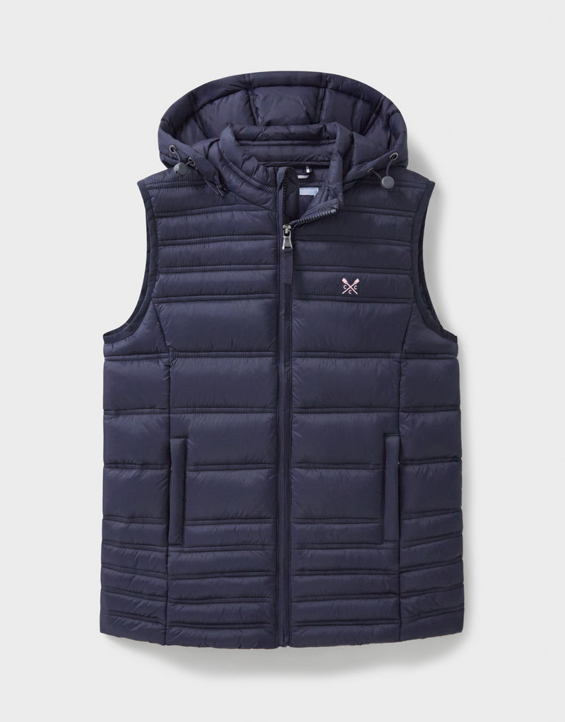 An image of the Crew Clothing Lightweight Padded Gilet