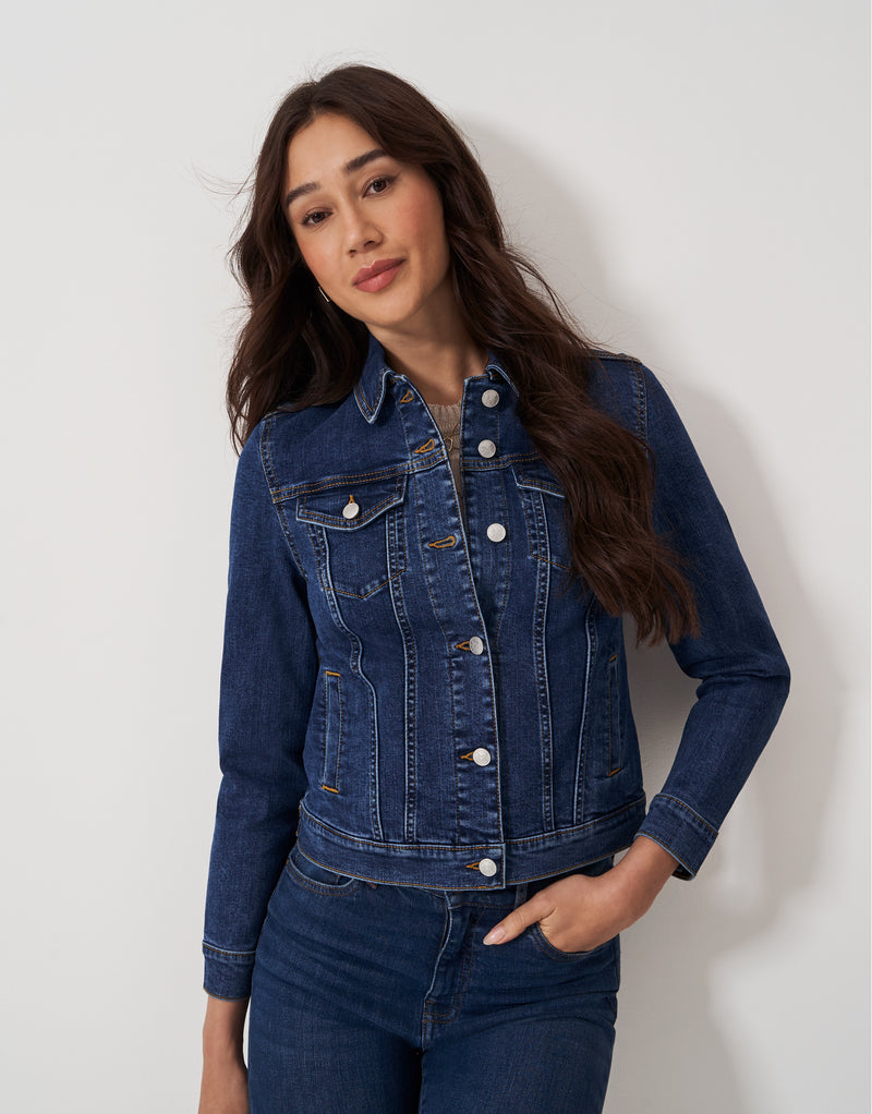 An image of the Crew Clothing Denim Western Jacket