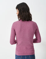 An image of the Crew Clothing Heritage Cable Jumper