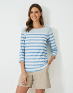 An image of the Crew Clothing Essential Breton Top