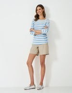 An image of the Crew Clothing Essential Breton Top