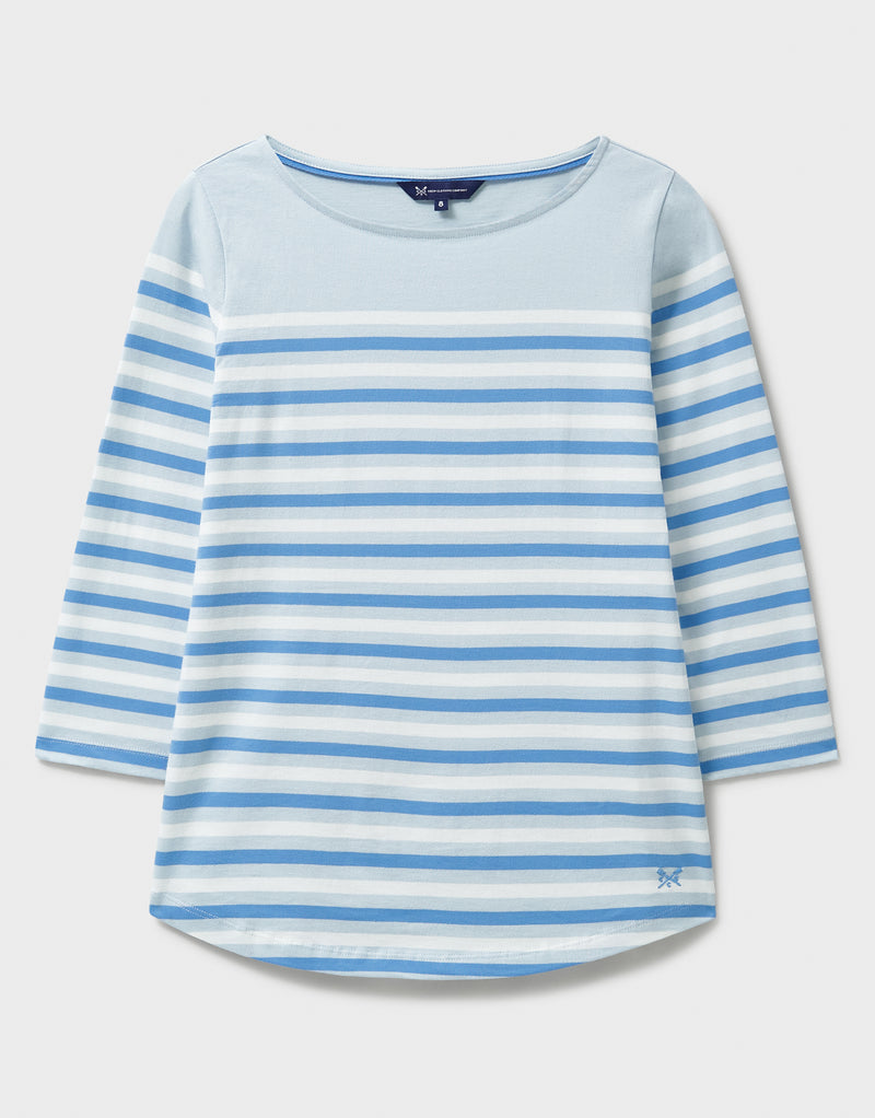 An image of the Crew Clothing Essential Breton Top