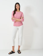 An image of the Crew Clothing Essential Breton Top