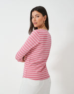 An image of the Crew Clothing Essential Breton Top