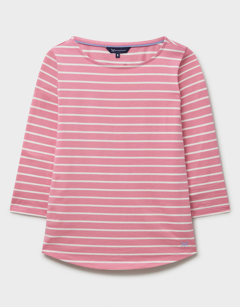 An image of the Crew Clothing Essential Breton Top