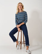 An image of the Crew Clothing Essential Breton Top