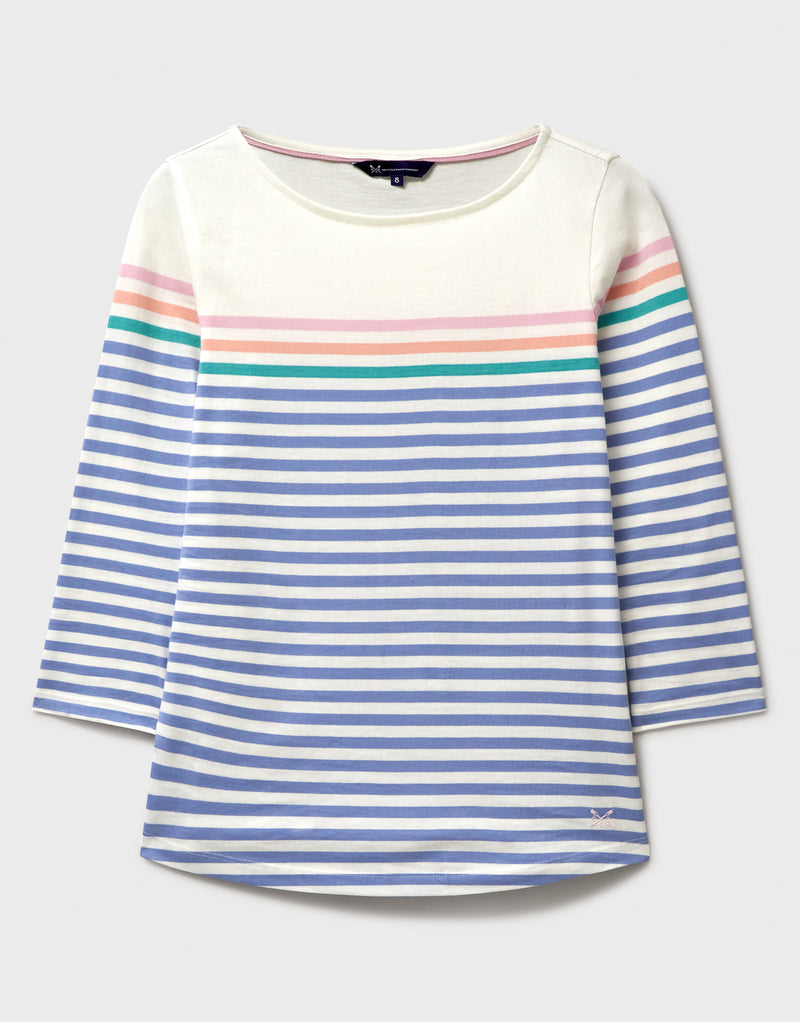 An image of the Crew Clothing Essential Breton Top