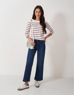 An image of the Crew Clothing Essential Breton Top