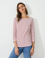 An image of the Crew Clothing Essential Breton Top