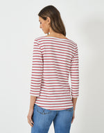 An image of the Crew Clothing Essential Breton Top