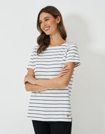 An image of the Crew Clothing Ultimate Stripe Heavyweight Cotton T-Shirt