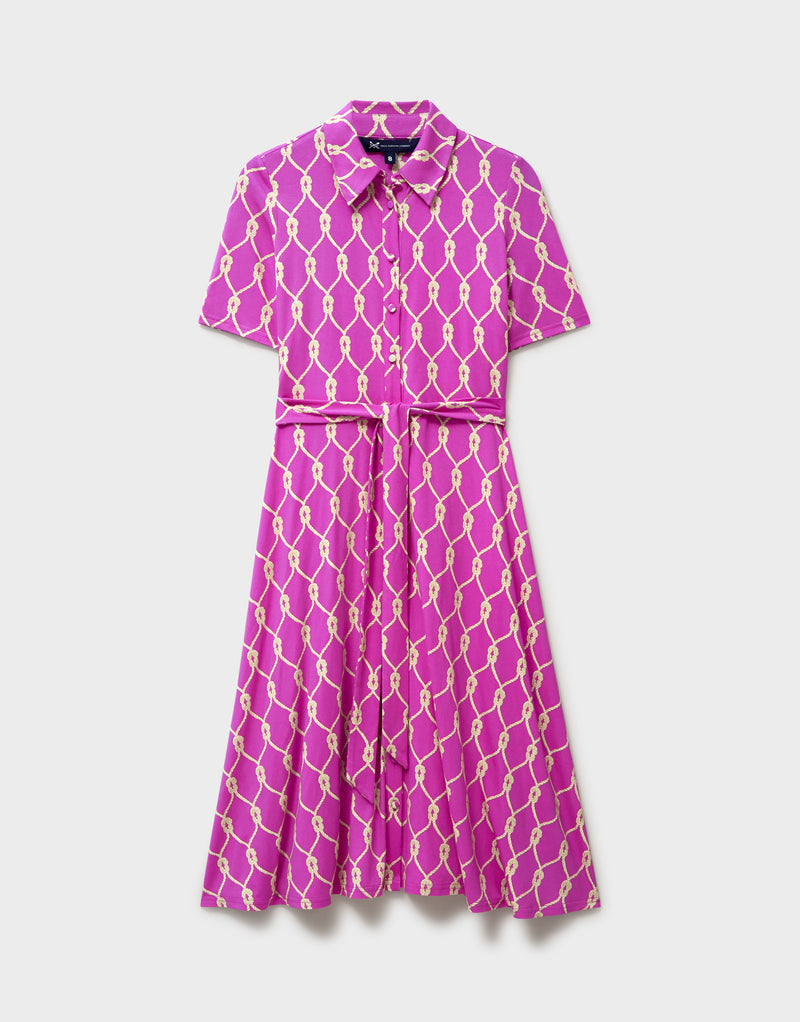 An image of the Crew Clothing Emma Jersey Shirt Dress