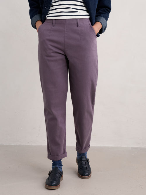 An image of the Seasalt Waterdance Trousers in Purple.