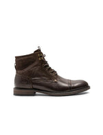 An image of the Rodd & Gunn Dunedin Military Boots in Chocolate Wash.