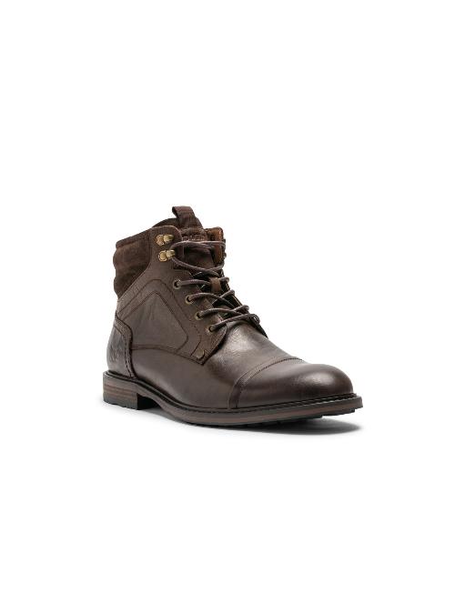 An image of the Rodd & Gunn Dunedin Military Boots in Chocolate Wash.