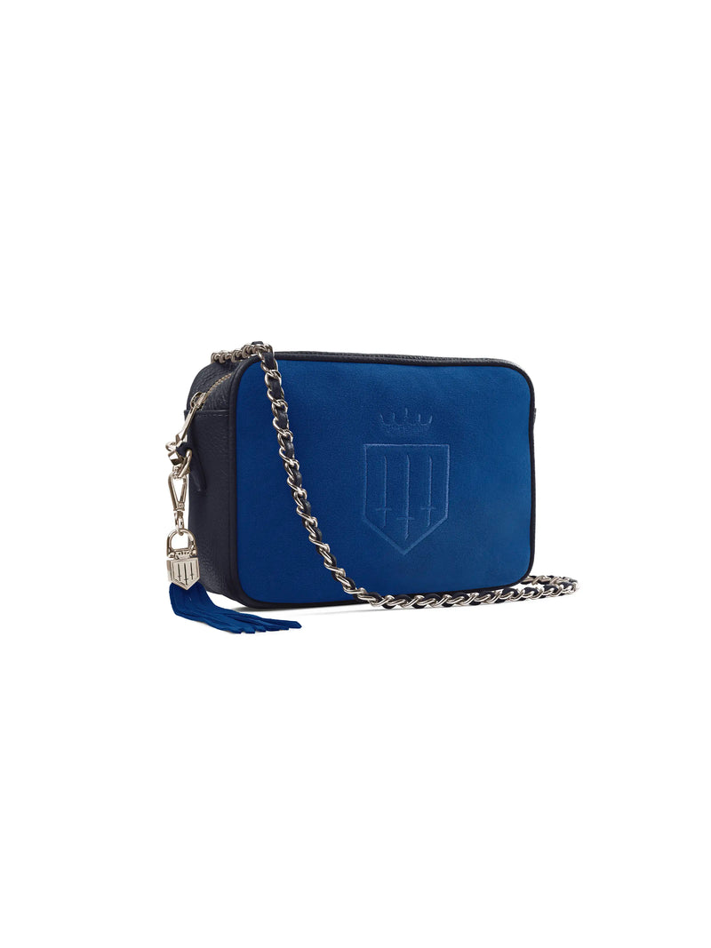 An image of the Fairfax & Favor Finsbury Bag in Porto Blue.