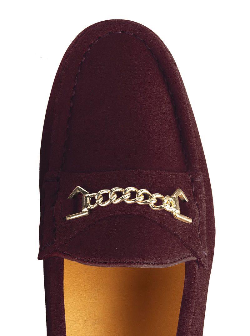 An image of the Fairfax & Favor Apsley Loafer in Plum.