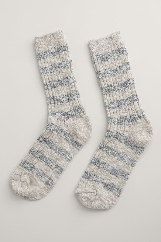 An image of the Seasalt Men's Ley Lines Socks in Cornish Mushroom Ship.