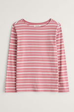 An image of the Seasalt Sailor Shirt in Falmouth Shore Pink Grass Chalk / Pink.