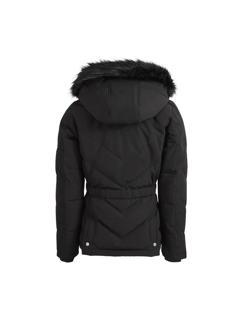 An image of the Fairfax & Favor Charlotte Padded Jacket in Black.