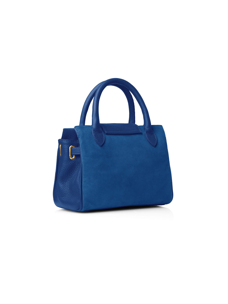 An image of the Fairfax & Favor Mini Windsor Bag in Porto Blue.