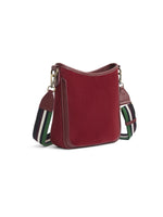 An image of the Fairfax & Favor Richmond Messenger Bag in Ruby.