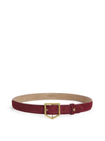 An image of the Fairfax & Favor Felbrigg Belt in Ruby Suede.