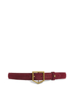 An image of the Fairfax & Favor Felbrigg Belt in Ruby Suede.