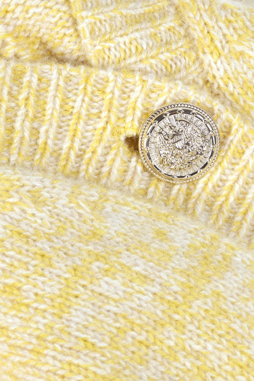 An image of the BA&SH Carila Cardigan in Yellow.