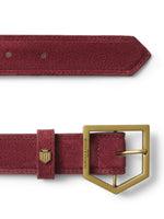 An image of the Fairfax & Favor Felbrigg Belt in Ruby Suede.