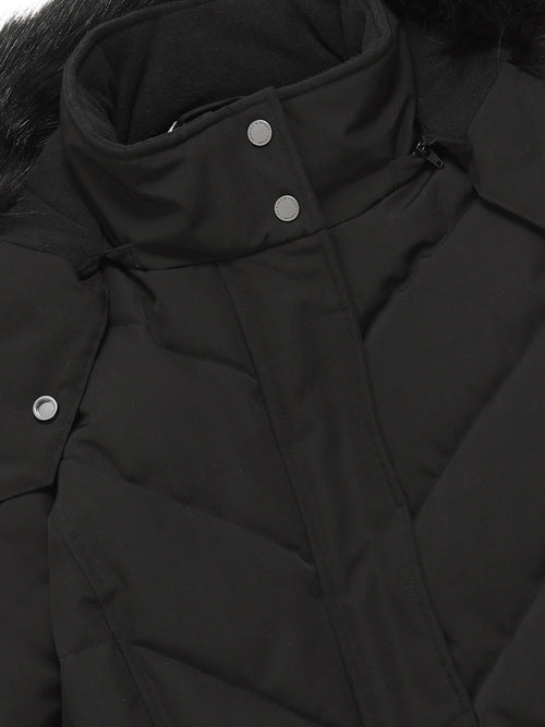 An image of the Fairfax & Favor Charlotte Padded Jacket in Black.