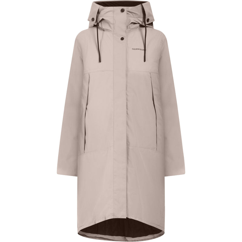 An image of the Didriksons Elissa Parka in Ash Brown.