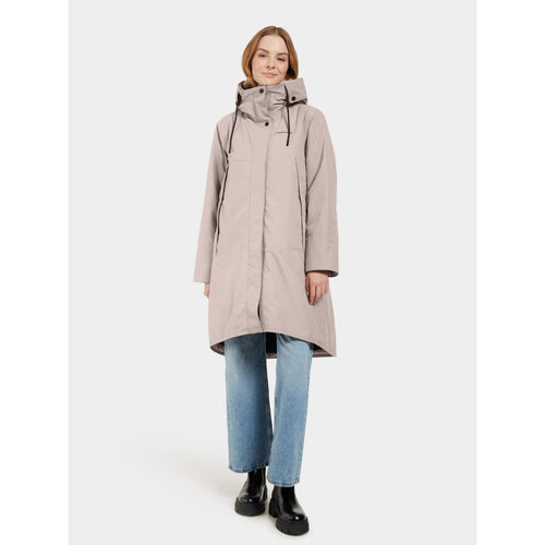 An image of the Didriksons Elissa Parka in Ash Brown.