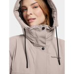 An image of the Didriksons Elissa Parka in Ash Brown.